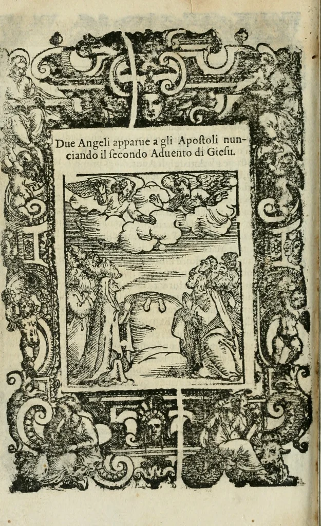 An illustration from Rosario della gloriosa Vergine Maria : con le stationi, & indulgentie delle chiese di Roma per tutto l'anno : di nuouo stampato, & ricorretto con nuoue & belle figure adornato, 1591, leaf 329