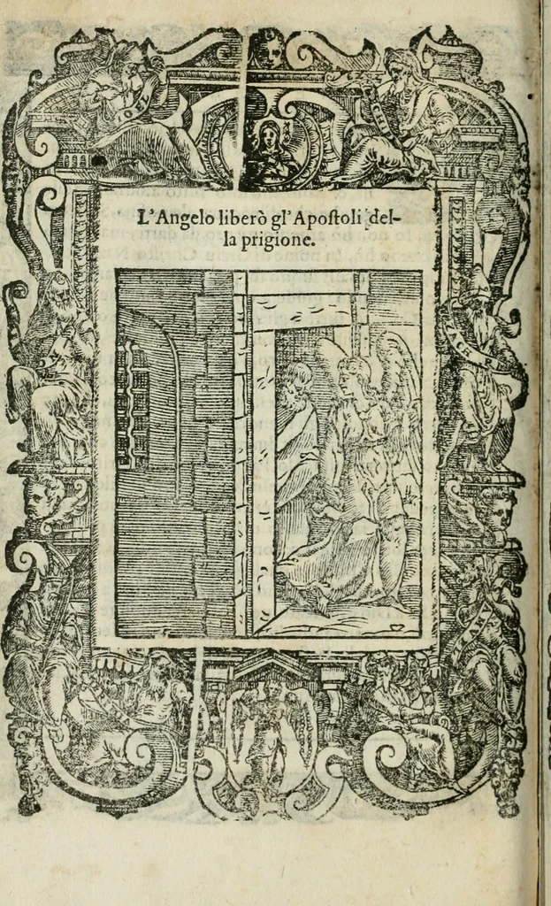 An illustration from Rosario della gloriosa Vergine Maria : con le stationi, & indulgentie delle chiese di Roma per tutto l'anno : di nuouo stampato, & ricorretto con nuoue & belle figure adornato, 1591, leaf 351