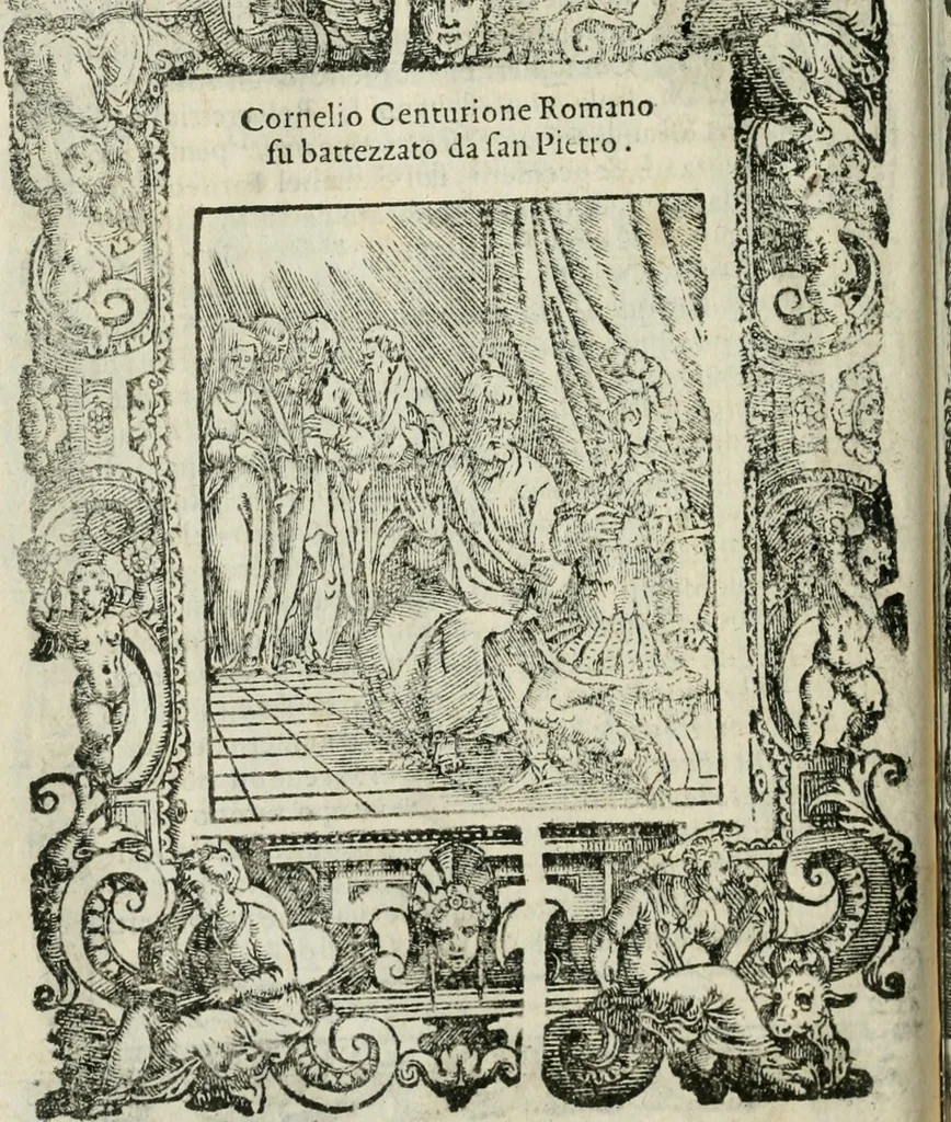 An illustration from Rosario della gloriosa Vergine Maria : con le stationi, & indulgentie delle chiese di Roma per tutto l'anno : di nuouo stampato, & ricorretto con nuoue & belle figure adornato, 1591, leaf 355