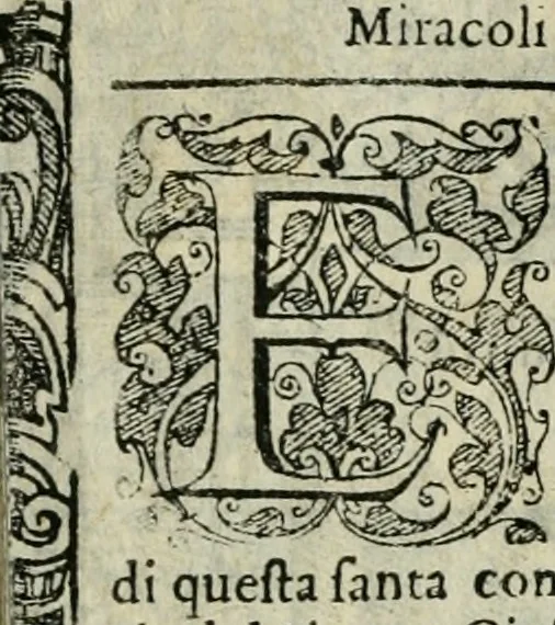 An illustration from Rosario della gloriosa Vergine Maria : con le stationi, & indulgentie delle chiese di Roma per tutto l'anno : di nuouo stampato, & ricorretto con nuoue & belle figure adornato, 1591, leaf 438