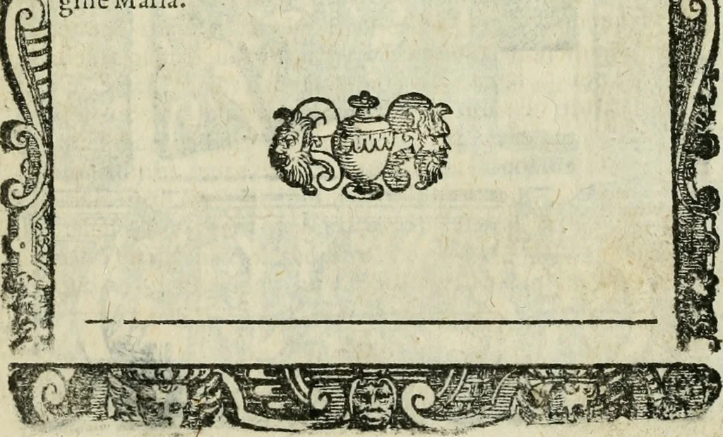 An illustration from Rosario della gloriosa Vergine Maria : con le stationi, & indulgentie delle chiese di Roma per tutto l'anno : di nuouo stampato, & ricorretto con nuoue & belle figure adornato, 1591, leaf 490