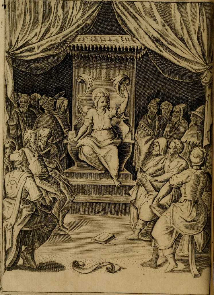 An illustration from Rosario figvrato della Sacratissima Vergine Maria, Madre di Dio, nostra avocata, 1578, leaf 107