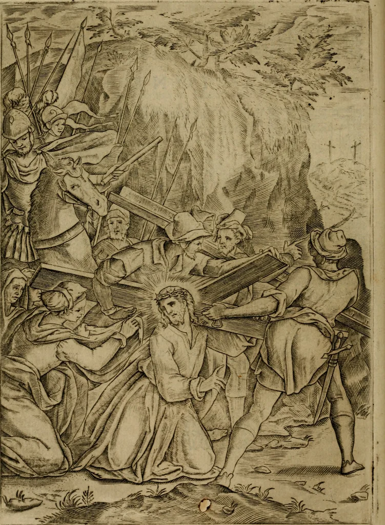 An illustration from Rosario figvrato della Sacratissima Vergine Maria, Madre di Dio, nostra avocata, 1578, leaf 151