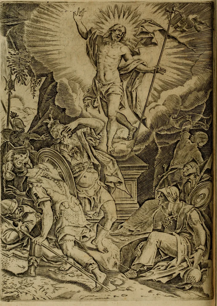 An illustration from Rosario figvrato della Sacratissima Vergine Maria, Madre di Dio, nostra avocata, 1578, leaf 175