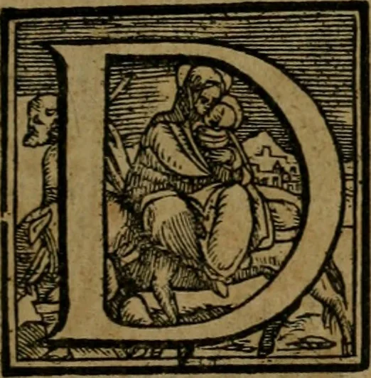 An illustration from Rosario figvrato della Sacratissima Vergine Maria, Madre di Dio, nostra avocata, 1578, leaf 72