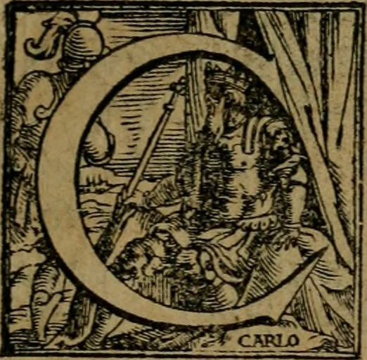 An illustration from Rosario figvrato della Sacratissima Vergine Maria, Madre di Dio, nostra avocata, 1578, leaf 74