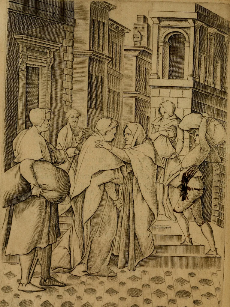 An illustration from Rosario figvrato della Sacratissima Vergine Maria, Madre di Dio, nostra avocata, 1578, leaf 81