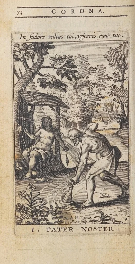 An illustration from Rosarium, siue, Psalterium Beatae Virginis Mariae, 1602, leaf 100