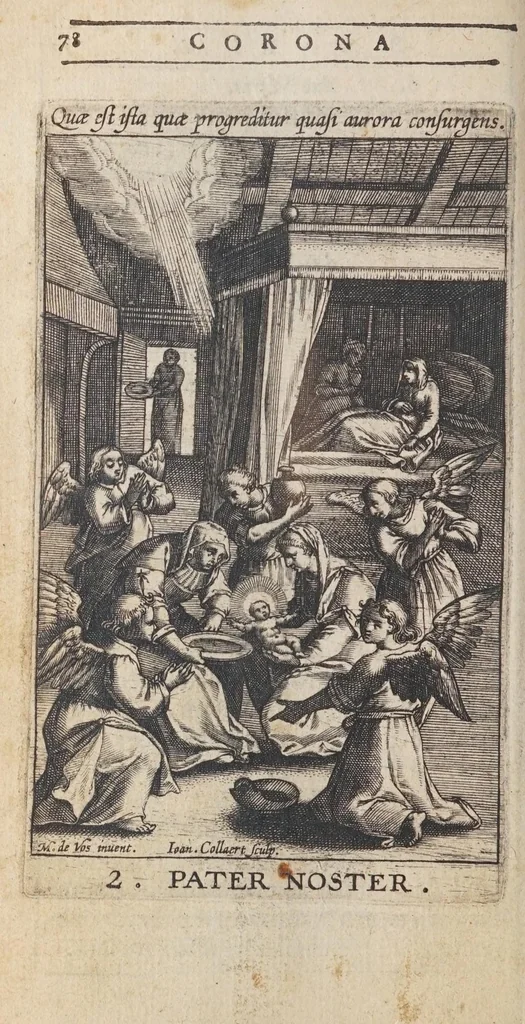 An illustration from Rosarium, siue, Psalterium Beatae Virginis Mariae, 1602, leaf 104