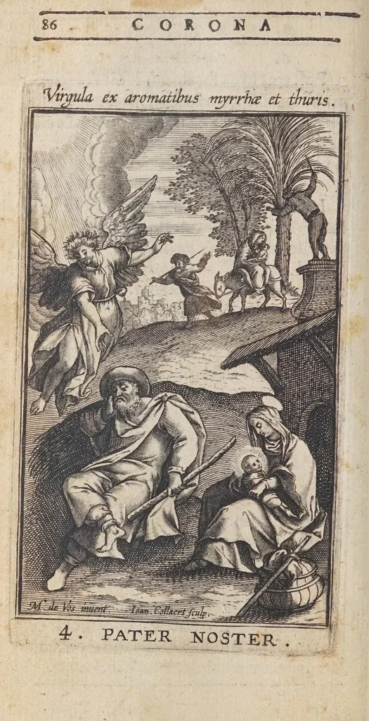 An illustration from Rosarium, siue, Psalterium Beatae Virginis Mariae, 1602, leaf 112