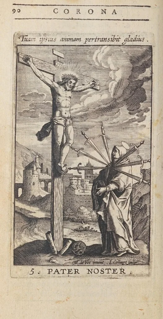 An illustration from Rosarium, siue, Psalterium Beatae Virginis Mariae, 1602, leaf 116