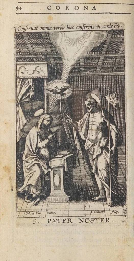 An illustration from Rosarium, siue, Psalterium Beatae Virginis Mariae, 1602, leaf 120
