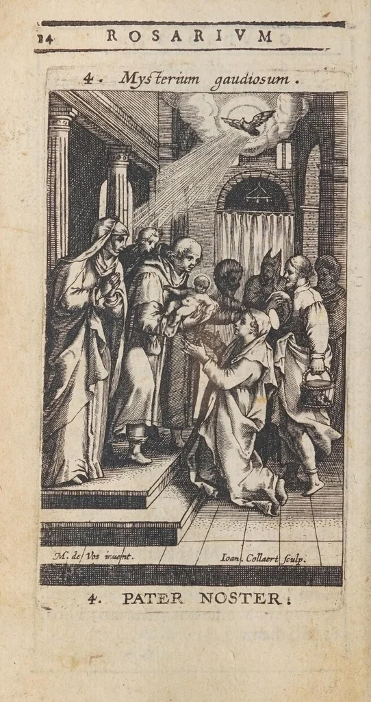 An illustration from Rosarium, siue, Psalterium Beatae Virginis Mariae, 1602, leaf 40