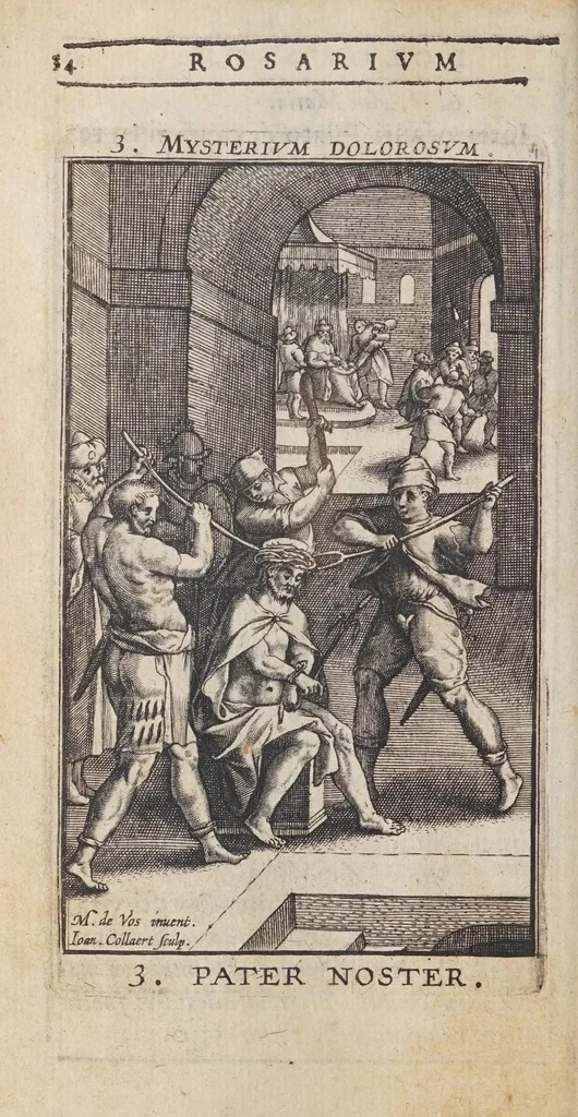 An illustration from Rosarium, siue, Psalterium Beatae Virginis Mariae, 1602, leaf 60