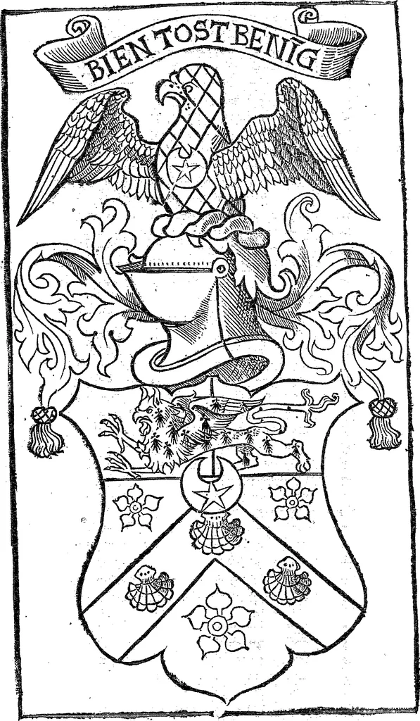 An illustration from Lesclarcissement de la langue francoyse, 1530, leaf 985