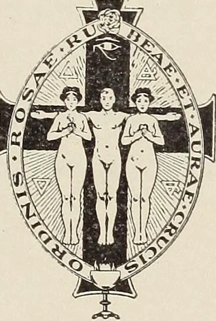 An illustration from Rosicrucian fundamentals : an exposition of the Rosicrucian synthesis of religion, science and philosophy, in fourteen complete instructions, 1920, leaf 12