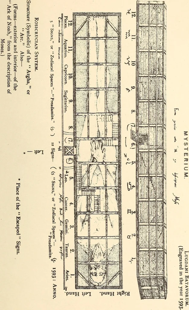 An illustration from The Rosicrucians, their rites and mysteries, 1921, leaf 494