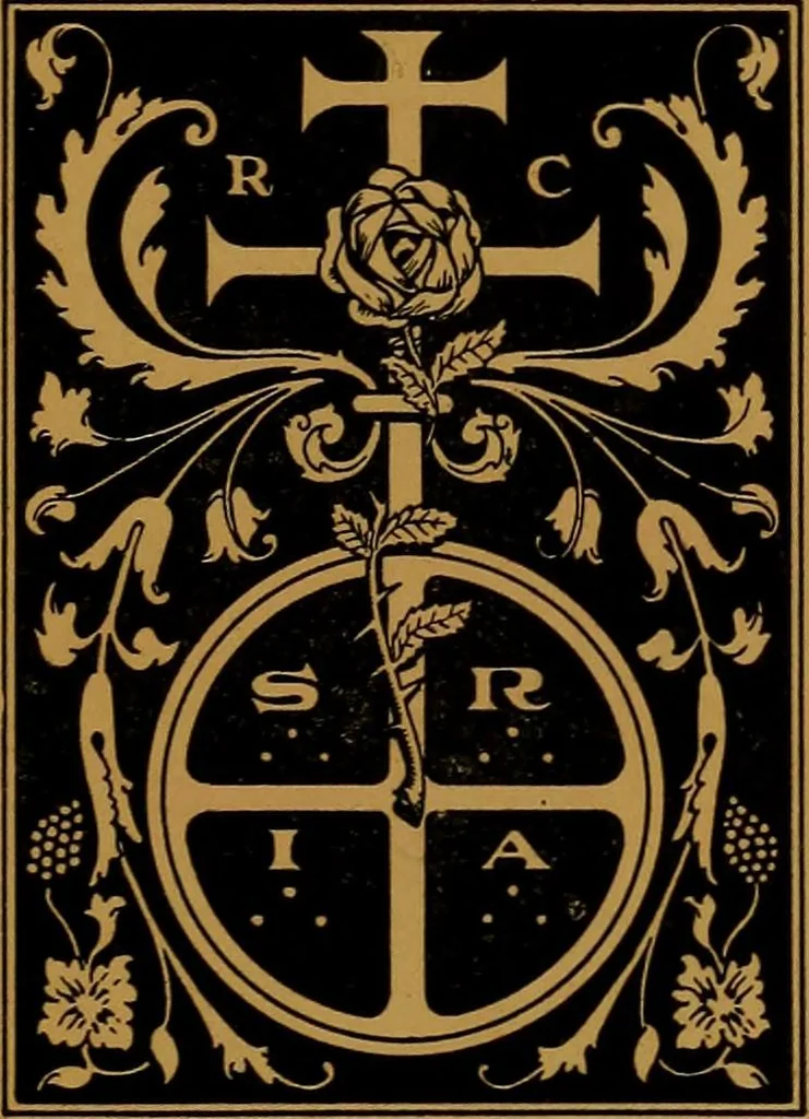 An illustration from Rosicrvcian symbology; a treatise wherein the discerning ones will find the elements of constructive symbology and certain other things, 1916, leaf 6