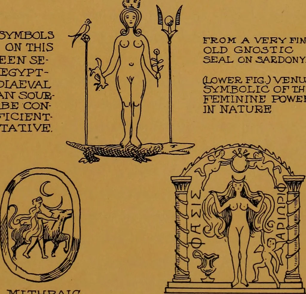 An illustration from Rosicrvcian symbology; a treatise wherein the discerning ones will find the elements of constructive symbology and certain other things, 1916, leaf 74