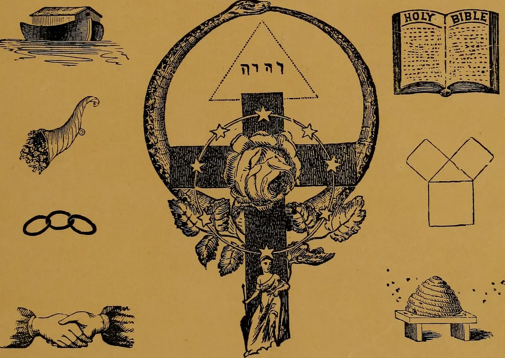 An illustration from Rosicrvcian symbology; a treatise wherein the discerning ones will find the elements of constructive symbology and certain other things, 1916, leaf 78