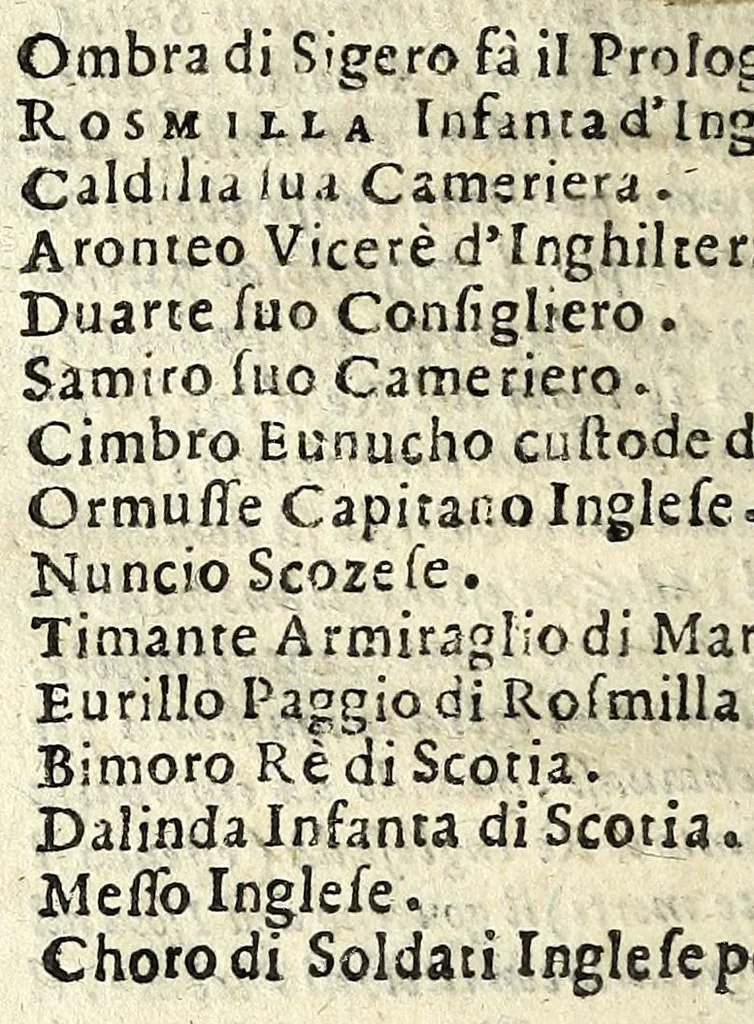 An illustration from Rosmilla : tragedia, 1622, leaf 10
