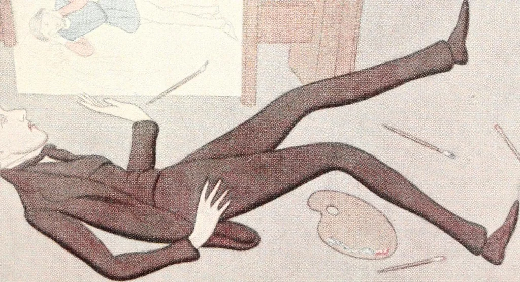 An illustration from Rossetti and his circle, 1922, leaf 30