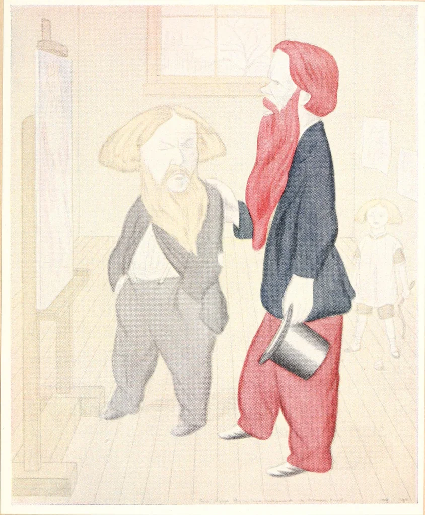 An illustration from Rossetti and his circle, 1922, leaf 58
