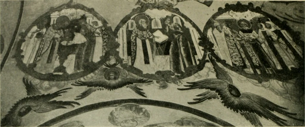 An illustration from Rostov Veliki. Uglich, 1913, leaf 121