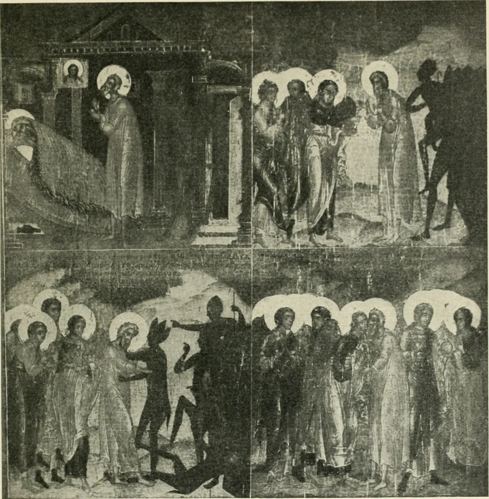An illustration from Rostov Veliki. Uglich, 1913, leaf 180