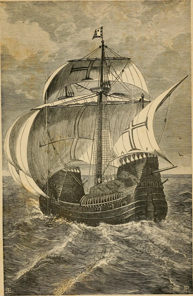 An illustration from Roteiro de Lisboa a Goa, annotado por João de Andrade Corvo, 1882, leaf 10