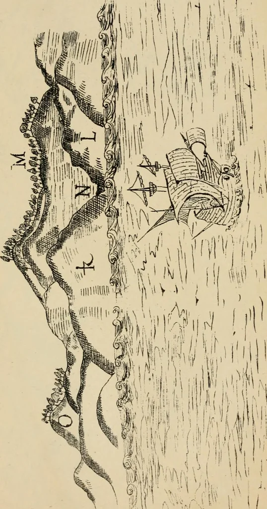 An illustration from Roteiro de Lisboa a Goa, annotado por João de Andrade Corvo, 1882, leaf 290