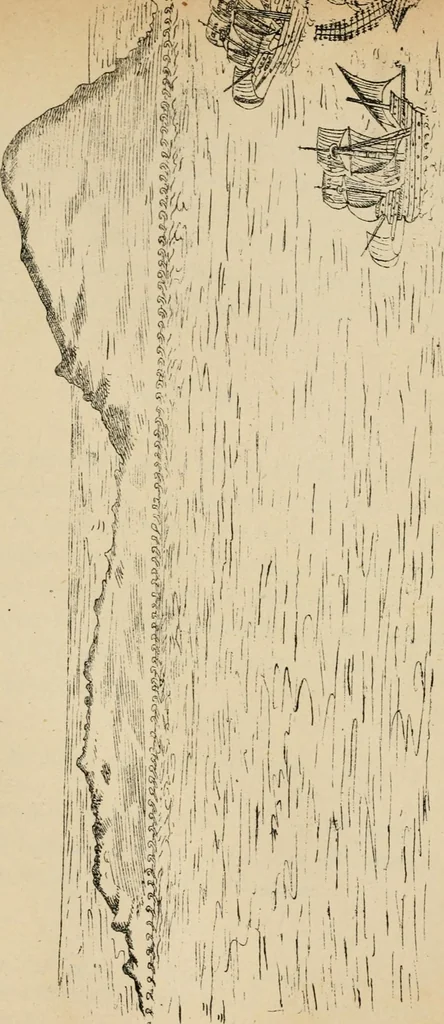 An illustration from Roteiro de Lisboa a Goa, annotado por João de Andrade Corvo, 1882, leaf 354