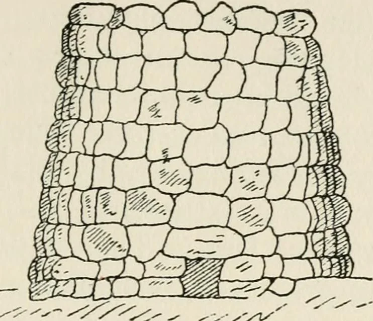 An illustration from Rough stone monuments and their builders, 1912, leaf 106