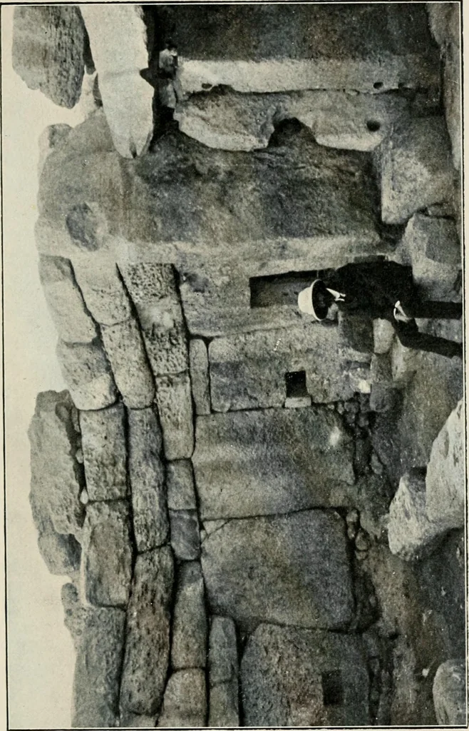 An illustration from Rough stone monuments and their builders, 1912, leaf 124