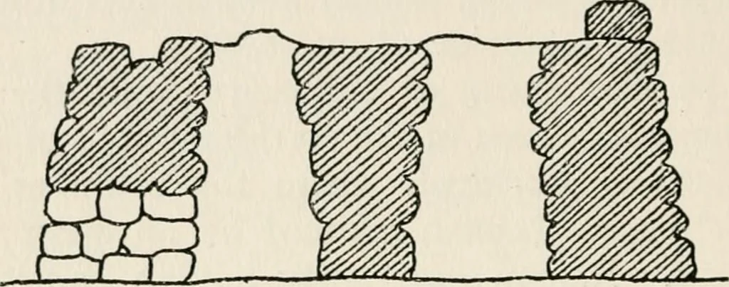 An illustration from Rough stone monuments and their builders, 1912, leaf 93