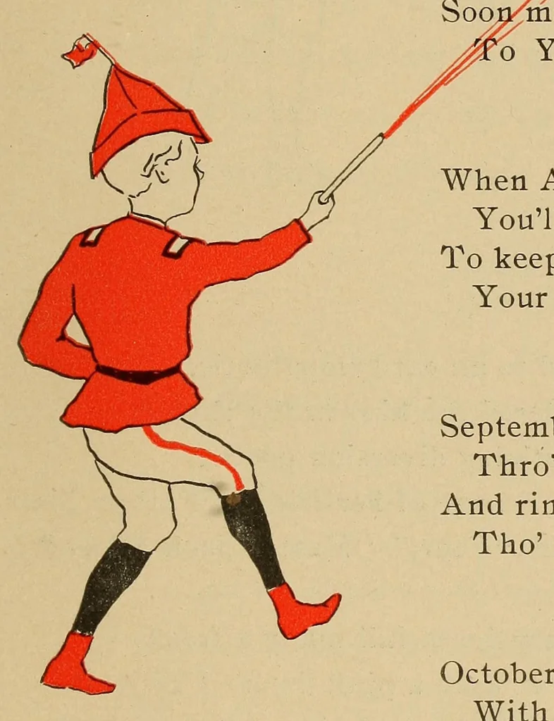 An illustration from A round of birthdays, 1897, leaf 15
