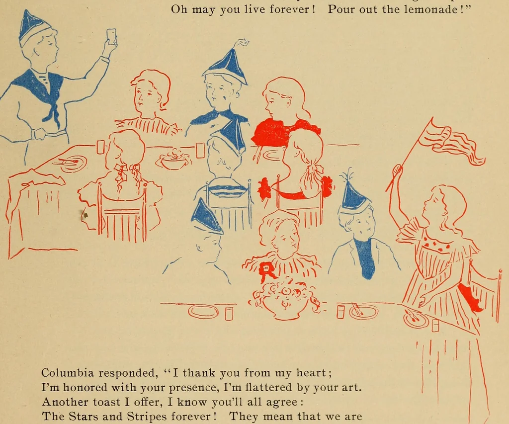 An illustration from A round of birthdays, 1897, leaf 29