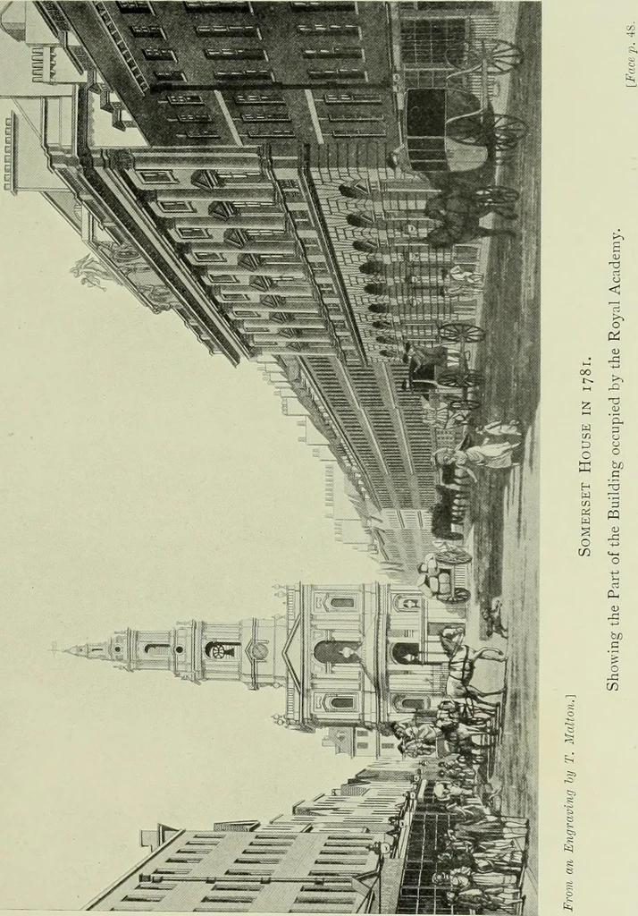 An illustration from The Royal Academy and its members 1768-1830, 1905, leaf 80