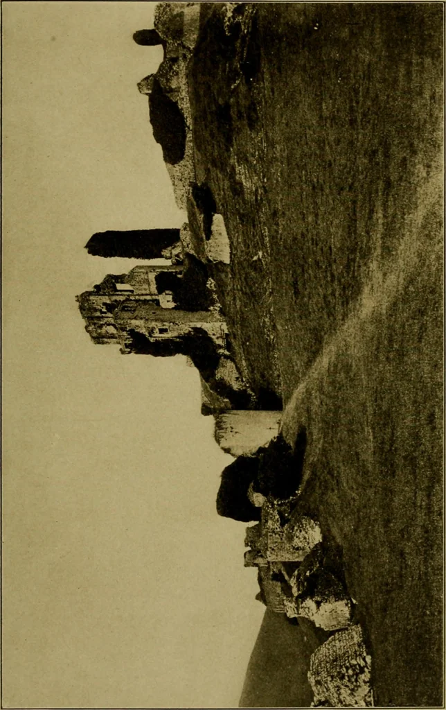 An illustration from Royal castles of England; comprising an account of those ancient fortresses which from the days of William the Conqueror either were the homes of English sovereigns or have been intimately associated with the history and romance of their lives, 1913, leaf 162