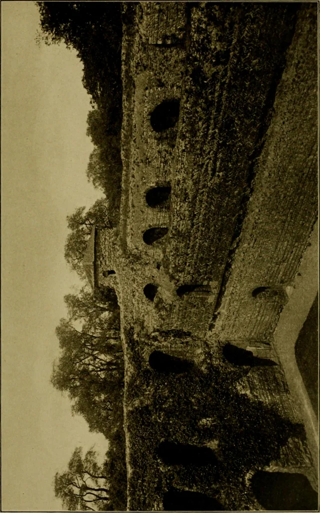 An illustration from Royal castles of England; comprising an account of those ancient fortresses which from the days of William the Conqueror either were the homes of English sovereigns or have been intimately associated with the history and romance of their lives, 1913, leaf 202