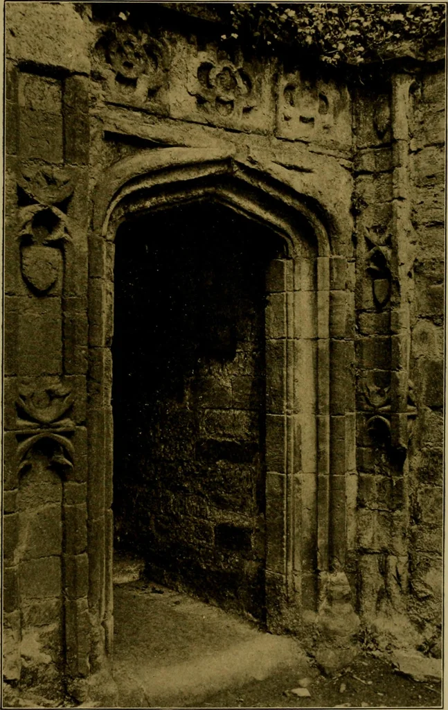 An illustration from Royal castles of England; comprising an account of those ancient fortresses which from the days of William the Conqueror either were the homes of English sovereigns or have been intimately associated with the history and romance of their lives, 1913, leaf 316