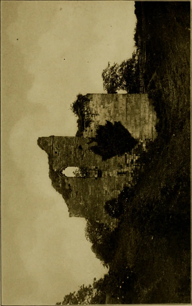 An illustration from Royal castles of England; comprising an account of those ancient fortresses which from the days of William the Conqueror either were the homes of English sovereigns or have been intimately associated with the history and romance of their lives, 1913, leaf 416