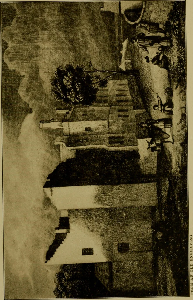 An illustration from Royal castles of England; comprising an account of those ancient fortresses which from the days of William the Conqueror either were the homes of English sovereigns or have been intimately associated with the history and romance of their lives, 1913, leaf 422