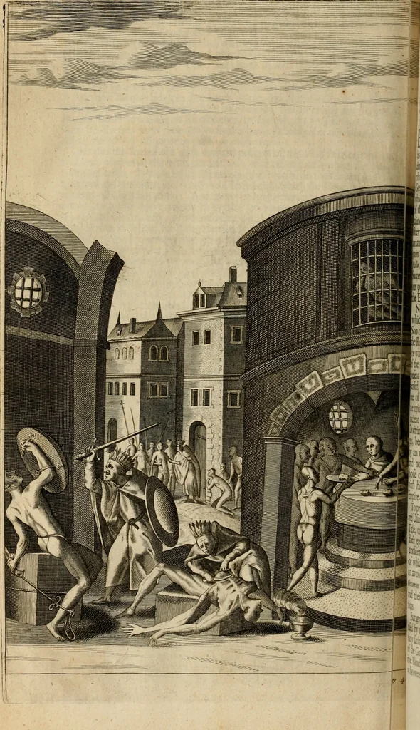 An illustration from The royal commentaries of Peru, in two parts ... : illustrated with sculptures, 1688, leaf 425