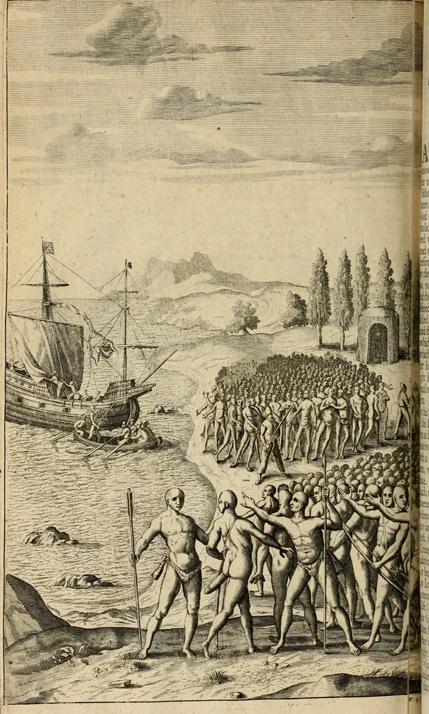 An illustration from The royal commentaries of Peru, in two parts ... : illustrated with sculptures, 1688, leaf 455