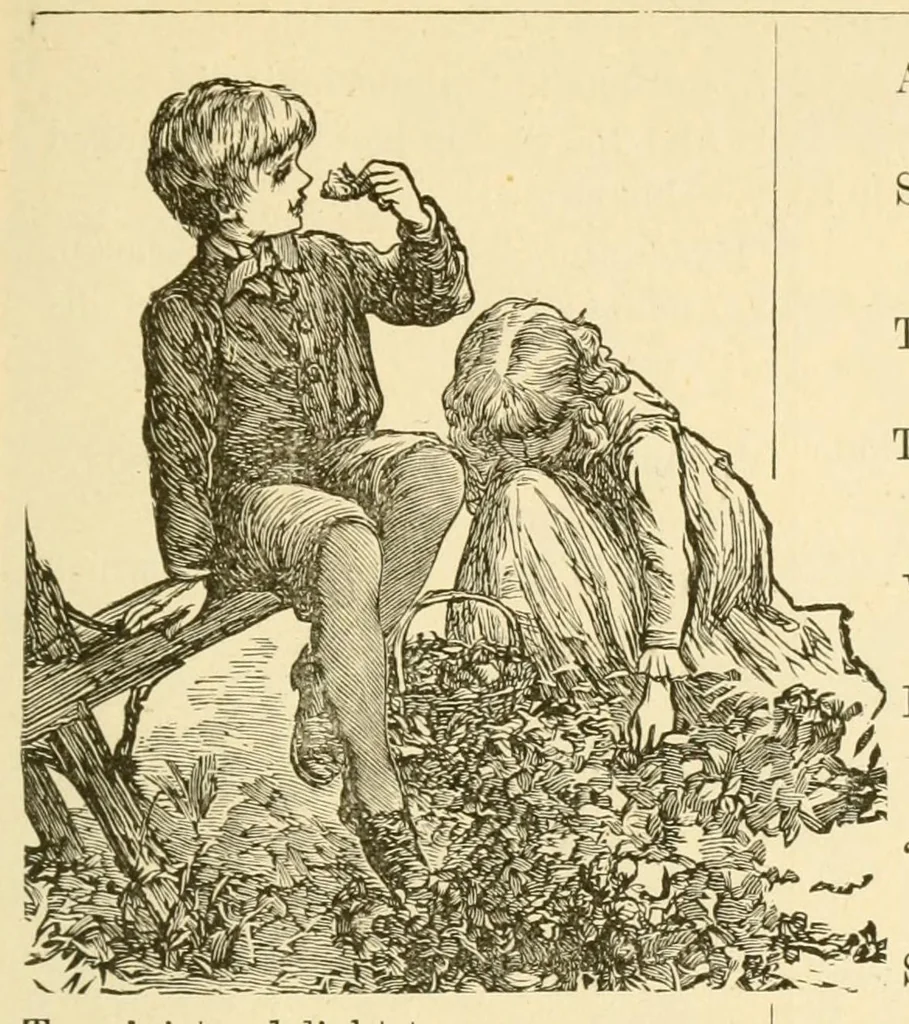 An illustration from Royal gifts for the kindergarten; a manual for self instruction in Friedrich Frbel's principles of education, 1889, leaf 483