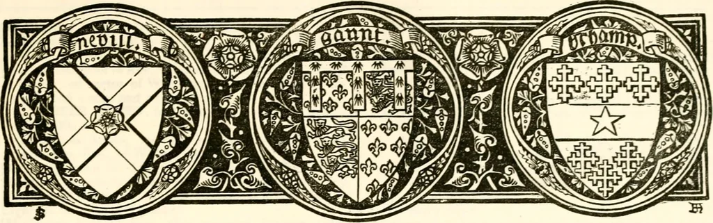 An illustration from The royal lineage of our noble and gentle families. Together with their paternal ancestry .., 1887, leaf 82