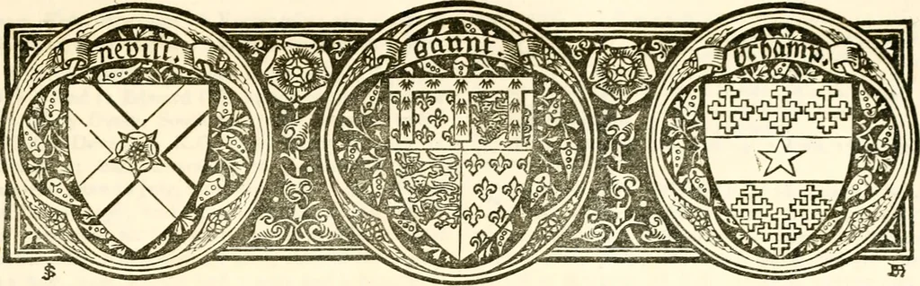 An illustration from The royal lineage of our noble and gentle families. Together with their paternal ancestry .., 1887, leaf 98