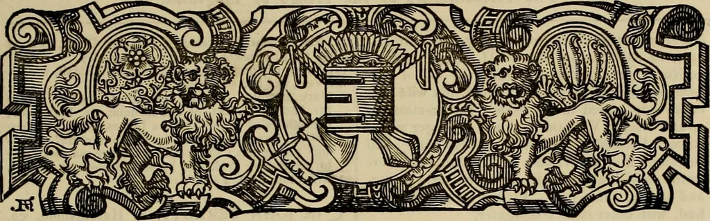 An illustration from The royal lineage of our noble and gentle families. Together with their paternal ancestry .., 1884, leaf 48