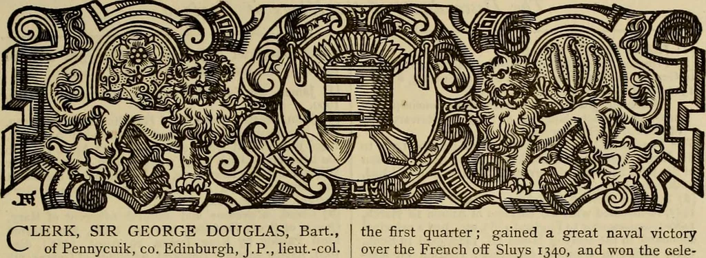 An illustration from The royal lineage of our noble and gentle families. Together with their paternal ancestry .., 1884, leaf 80